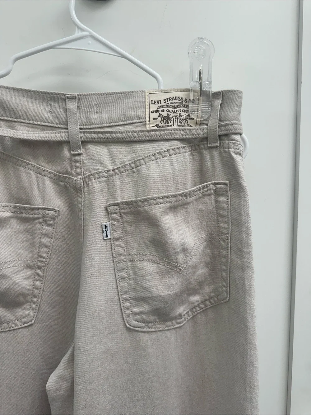 LEVI’S XL BAGGY STRAIGHT LINEN BLEND WOMEN'S PANTS (size waist 25, length 29) - Picture 12 of 12
